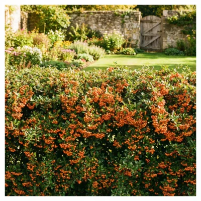Feuerdorn Pyracantha Orange Glow Hecke