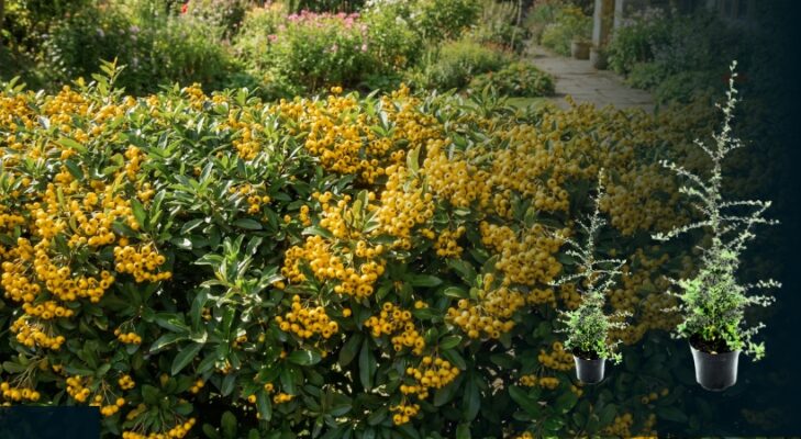 Feuerdorn Soleil D'Or Hecke pflanzen & pflegen